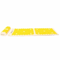 Mata do akupresury z kolcami z poduszka eko 4YourHealth 72x42 bezowo-zolta 1255