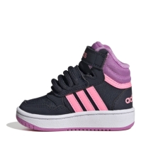 Pantof Minge Baschet adidas Hoops Mid Lifestyle Strap copil