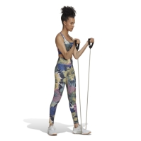 adidas Powerreact Training Medium-Support Allover Print Bra Ld99