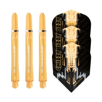 Harrows Twin Pack 3 Flights+3 Shafts Chizzy