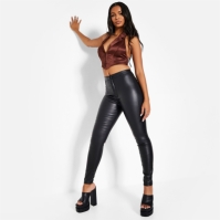 Blug I Saw It First High Waisted Coated Skinny