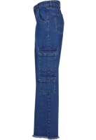 Pantalon Mid Waist Cargo Denim dama Urban Classics