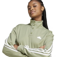 Trening adidas Iconic Wrapping 3-Stripes Snap Top dama