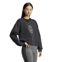 Bluza trening Bluza adidas Signature Graphic Print Loose dama