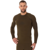Bluza trening Brubeck Thermo khaki men's LS13040