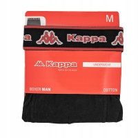 Boxeri KAPPA bumbac negru pentru Barbati