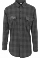 Camasa Side Zip piele Shoulder Flanell Urban Classics