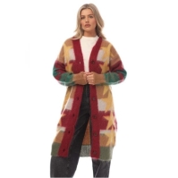 Palm Angels Stars Knitted Long Cardigan
