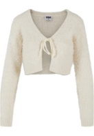 Tied Cropped Feather Cardigan dama Urban Classics