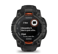CEAS INSTINCT 3 SOLAR negru CUREA NEAGRA 45MM GARMIN