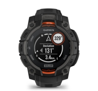 CEAS INSTINCT 3 SOLAR negru CUREA NEAGRA 45MM GARMIN