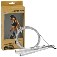 Spokey X Rope Tweet skipping rope with bearings silver 929915