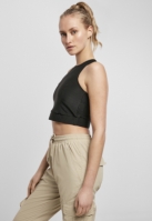 Cropped Shiny Rib Top dama Urban Classics