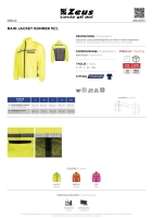 Geaca de ploaie RUNNER MANICA LUNGA Zeus galben fosforescent