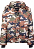 Jacheta Boyfriend Camo Puffer dama Urban Classics