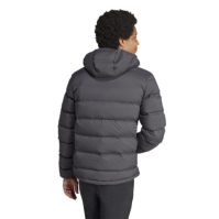 Jacheta adidas Helionic Stretch Hooded Down barbat