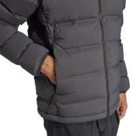 Jacheta adidas Helionic Stretch Hooded Down barbat
