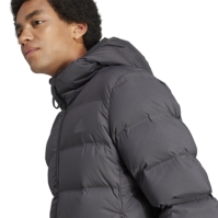 Jacheta adidas Helionic Stretch Hooded Down barbat