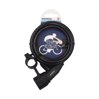 Gerda bike lock cable with carrying handle type S, round body Flex 1500/8A black 0SFLU150008 06A2YP GERDA SPOKA Z OGRANICZON ODPOWIEDZIALNOCI