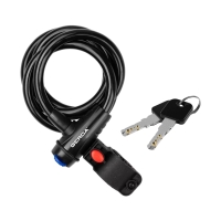 Gerda bike lock long loop, round body FLEX MAX 1800/12T black 0SFL0180012 06T2XP GERDA SPOKA Z OGRANICZON ODPOWIEDZIALNOCI