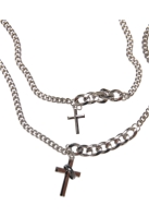Various Chain Cross Necklace Urban Classics