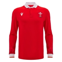 Camasa Maneca Lunga Macron Welsh Rugby Union Home 2024 2025 adulti