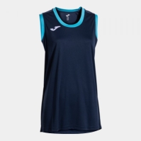 Camasa Cancha Sleeveless Dark Navy Fluor Turquoise Joma