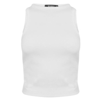 Vesta Missguided Rib Racer Neck Top