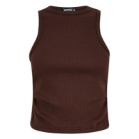 Vesta Missguided Rib Racer Neck Top