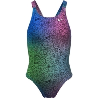 Costum inot Nike Multi Print HydraStrong copil