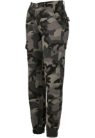 Pantalon High Waist Camo Cargo dama Urban Classics