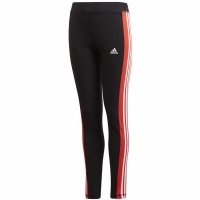 Pantalon for adidas Yg Lin 3s Tight black and red GD6214 copil