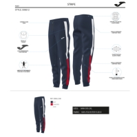 Pantalon Stripe Long Navy Red Joma