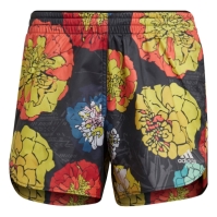 Pantalon scurt Combat adidas Run Fast Flower Running Short dama