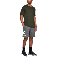 Pantalon scurt Combat Men's Under Armor Sportstyle Cotton Logo light gray 1329300 020 Under Armour
