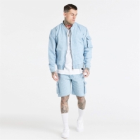 Pantalon scurt Combat SikSilk Jacquard Denim Cargo barbat