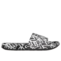 Skechers James Goldcrown Heart Print Slide Sliders fetita