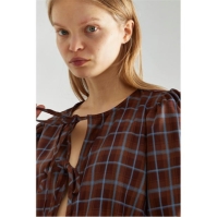 Rochie Glamorous Check Tie-Front Mini-
