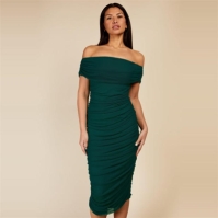 Little Mistress Mistress BARDOT RUCHED MIDIDRESS