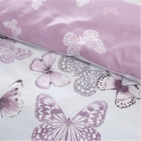Catherine Lansfield Butterfly Reversible Duvet Cover Set