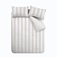 Catherine Lansfield Stripe Reversible Duvet Cover Set