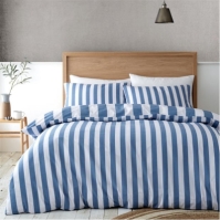 Catherine Lansfield Stripe Reversible Duvet Cover Set