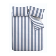 Catherine Lansfield Stripe Reversible Duvet Cover Set