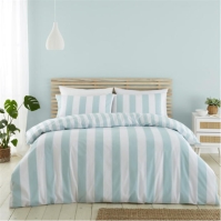 Catherine Lansfield Stripe Reversible Duvet Cover Set