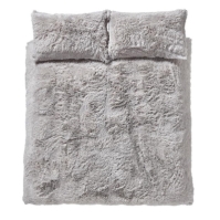 Catherine Lansfield Deep Pile Faux Fur Duvet Cover Set