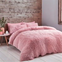 Catherine Lansfield Deep Pile Faux Fur Duvet Cover Set