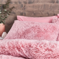 Catherine Lansfield Deep Pile Faux Fur Duvet Cover Set