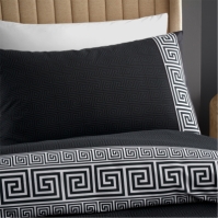 Catherine Lansfield Greek Key Reversible Duvet Cover Set