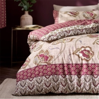 Catherine Lansfield Paisley Floral Reversible Duvet Cover Set