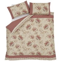 Catherine Lansfield Paisley Floral Reversible Duvet Cover Set